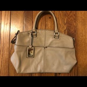 Tignanello Taupe Leather Handbag